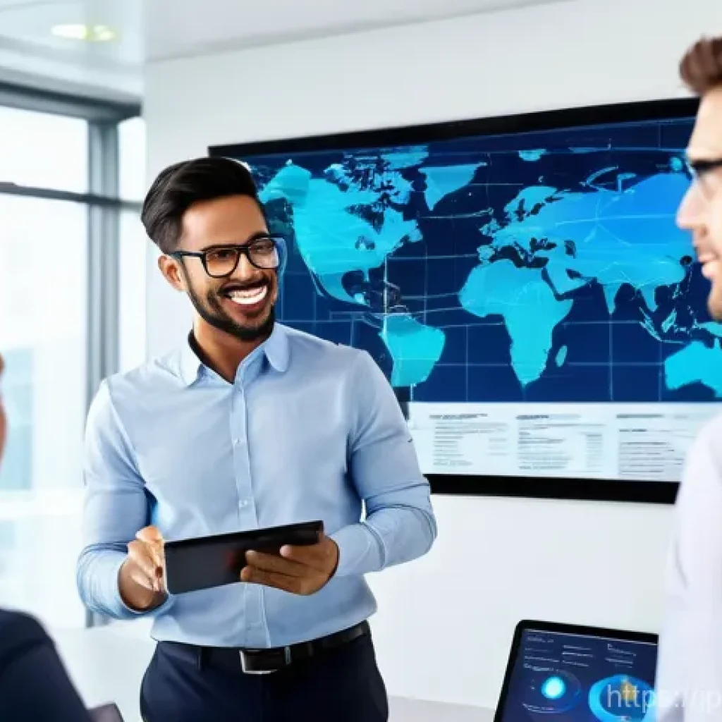 국제무역사의 자격 갱신 절차 - "The Dynamic World of Modern Trade Professionals"**
    A group of diverse international trade profe...